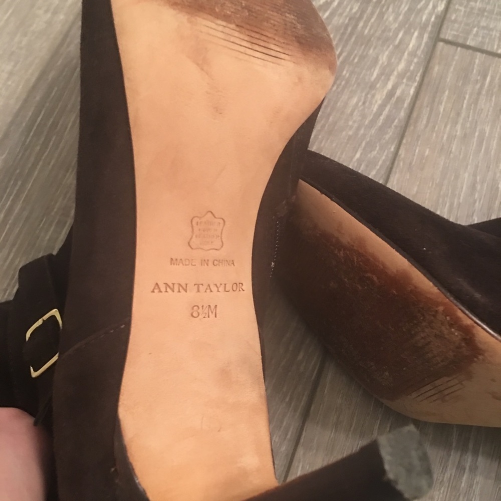 Ann Taylor Brown Suede Boots - Picture 4 of 4